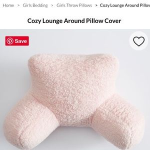 Pottery Barn Teen Lounge Pillow w/light pink cover